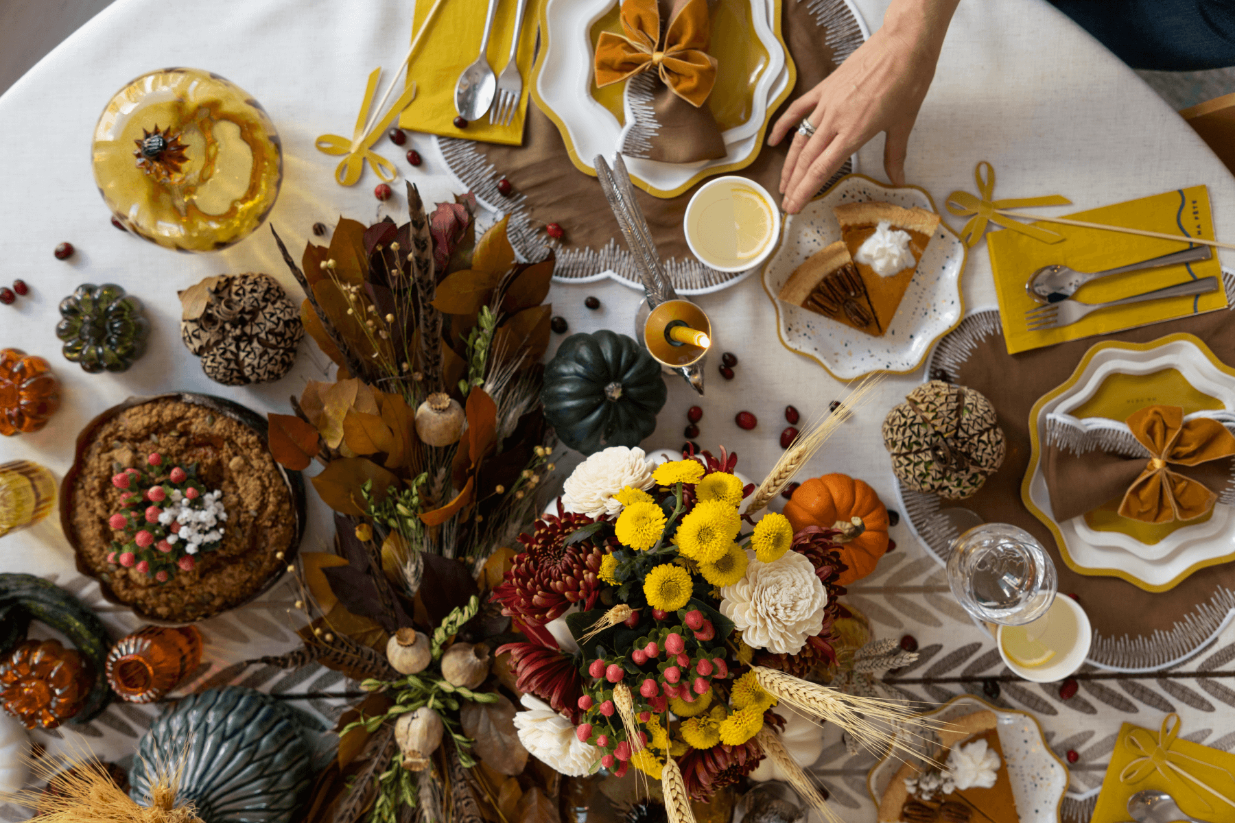 Craft Paper Thanksgiving Table Runner, Kids Table Decor