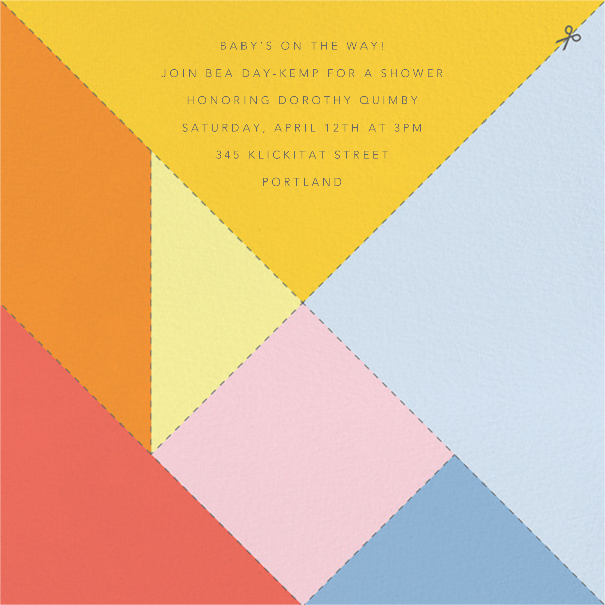 Unisex baby shower invitations