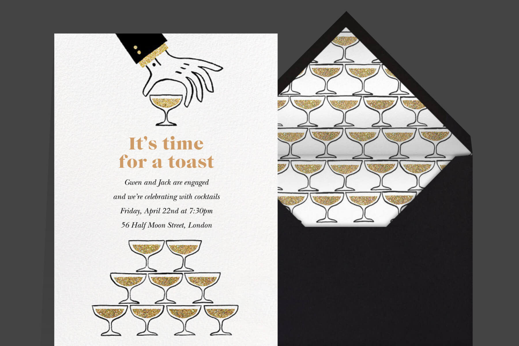 vineyard engagement invitations from Paperless Post