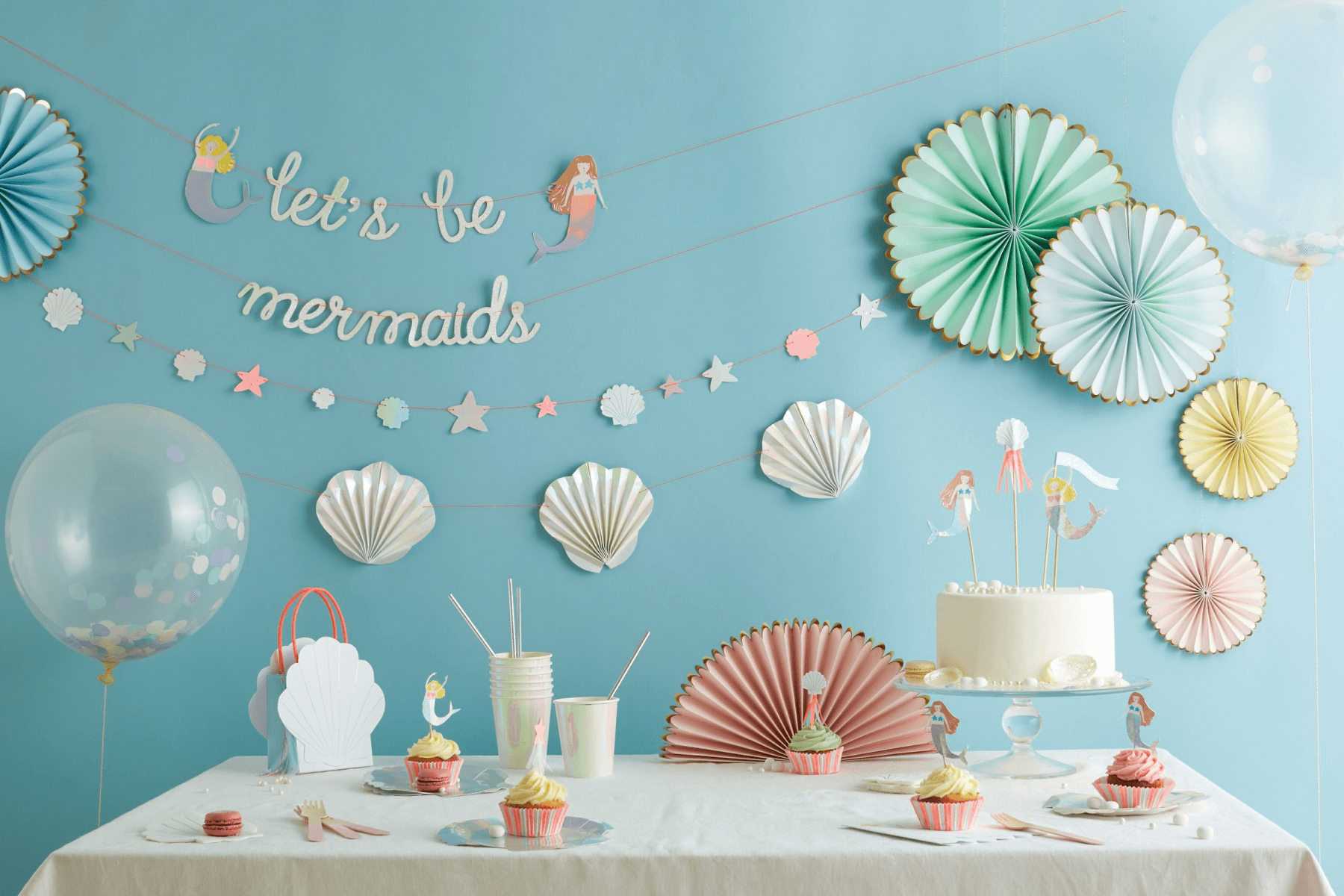 Bubbles Garland Bubble Birthday Pink Bubble Party Mermaid Bubbles Bubble  Garland Bubbles Banner Bubble Decor Choose Your Colors 