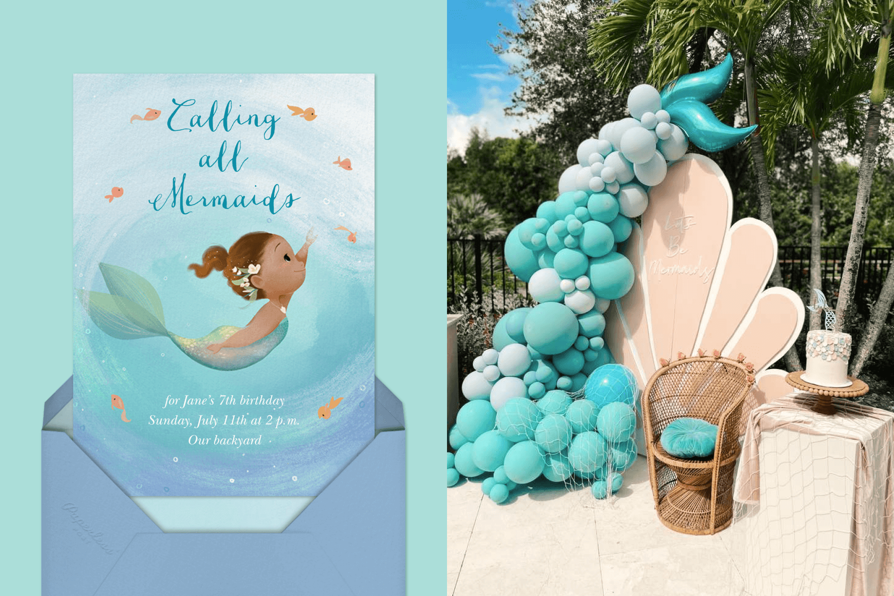 Mermaid-Themed Kids' Birthday Party Ideas