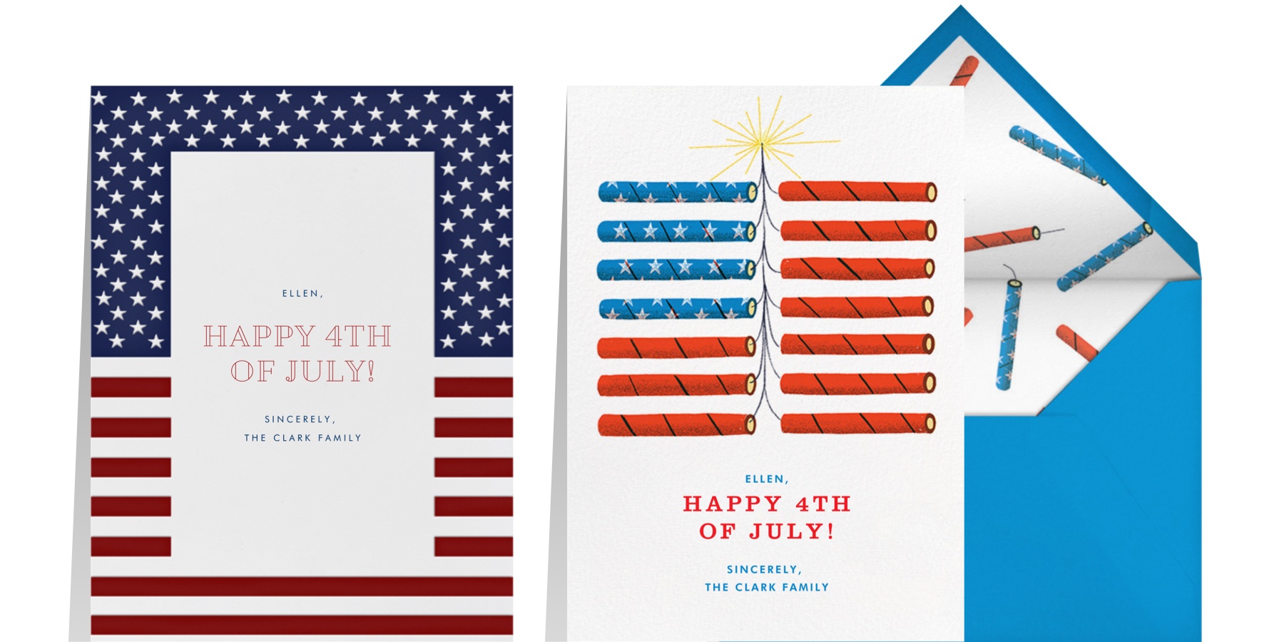 “Fort Henry” by Paperless Post and “Bursting in Air” by Paperless Post 