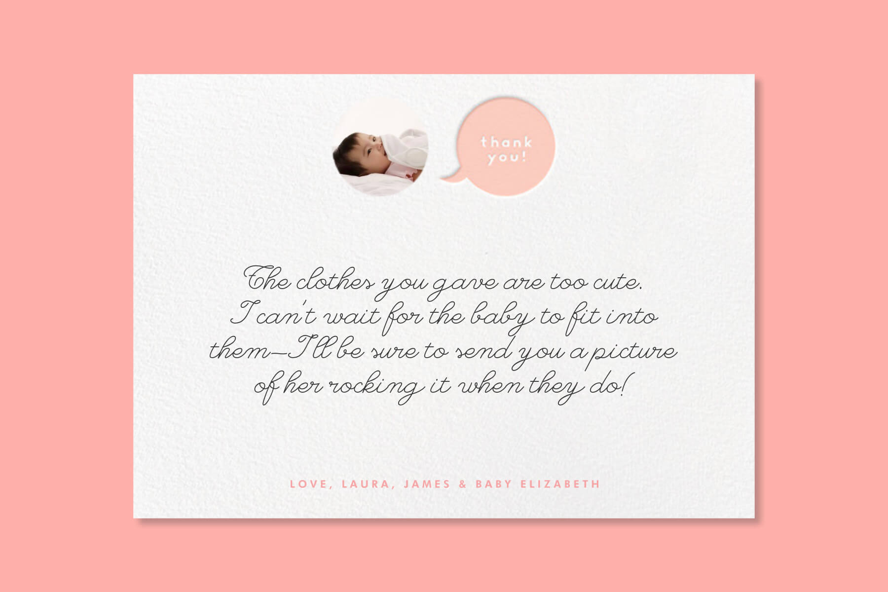 Baby Shower Thank You Wording - Paperless Post For Template For Baby Shower Thank You Cards