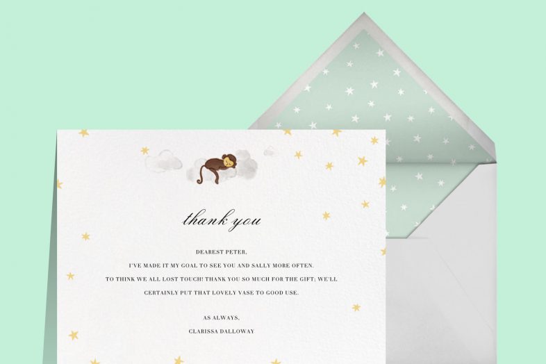 Baby Shower thank you notes
