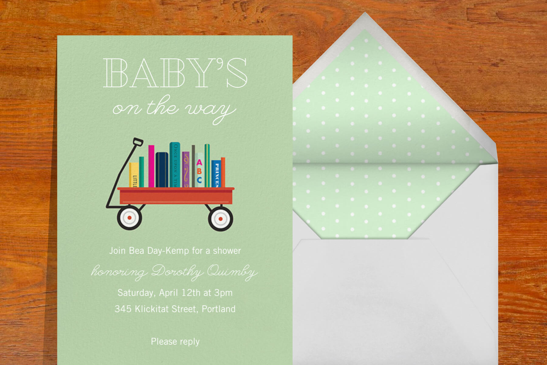 book baby shower