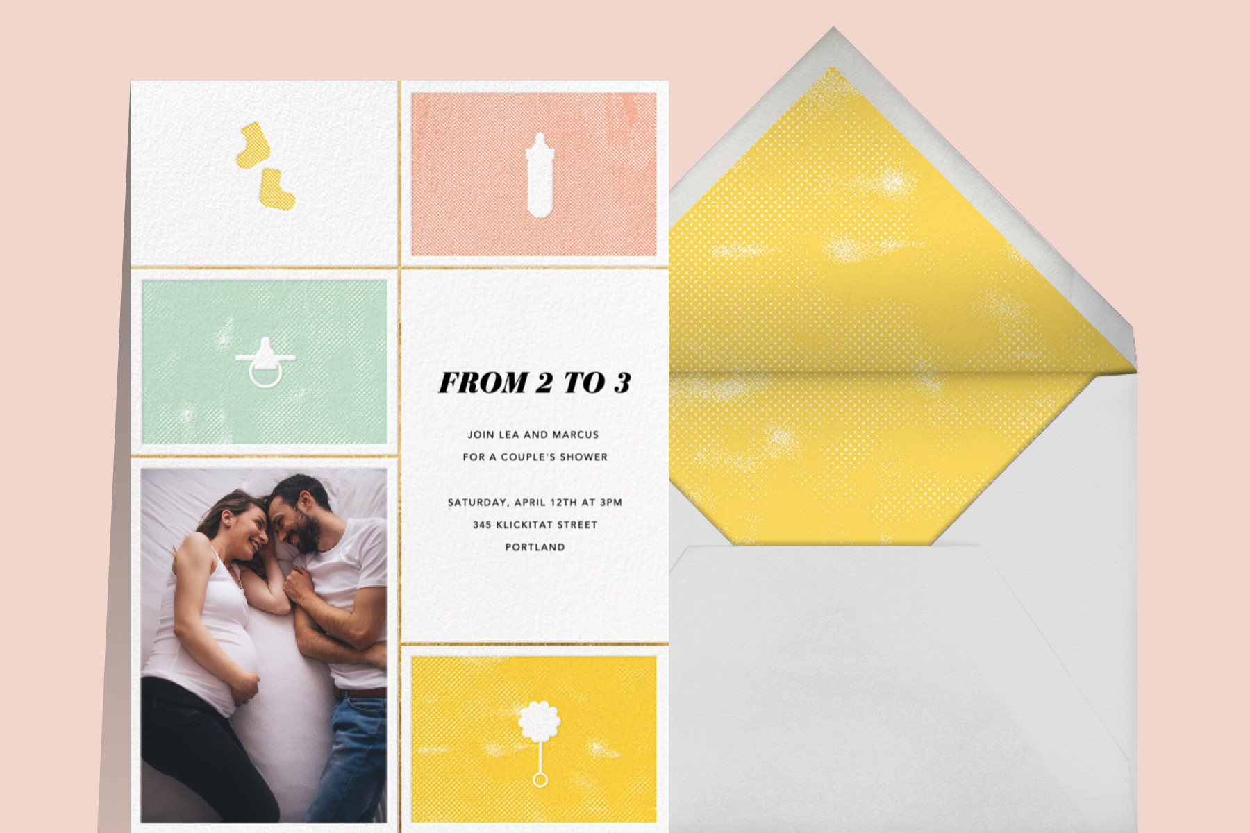 couples baby shower invitation wording