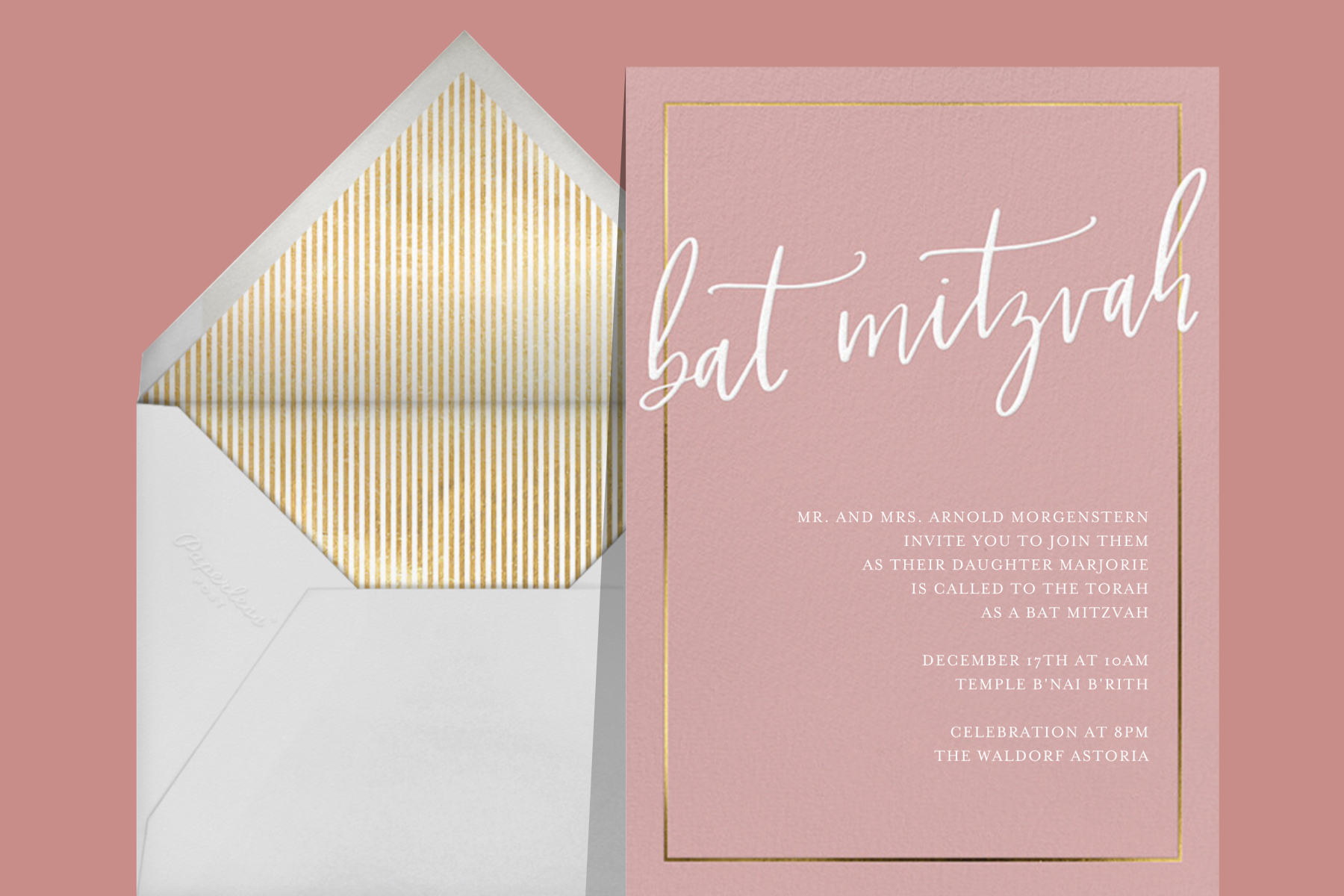 Bat and bar mitzvah invitation wording ideas | Paperless Post