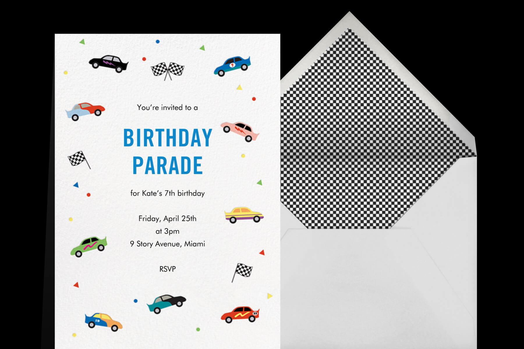 Car parade invitation