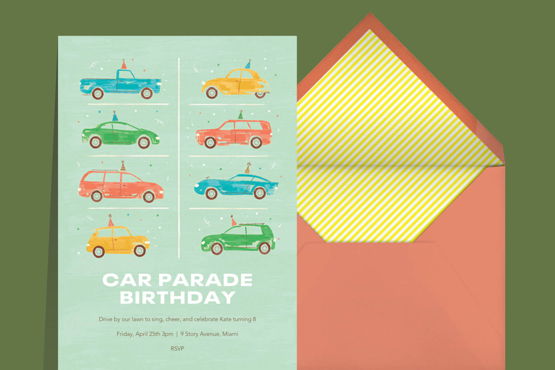 Car parade invitation