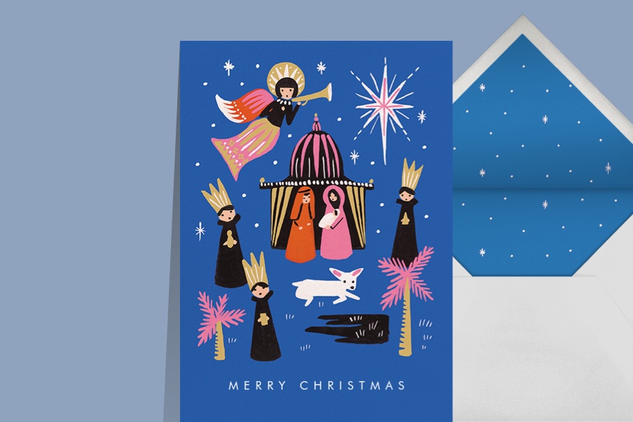 holiday card etiquette for photo and non-photo card designs