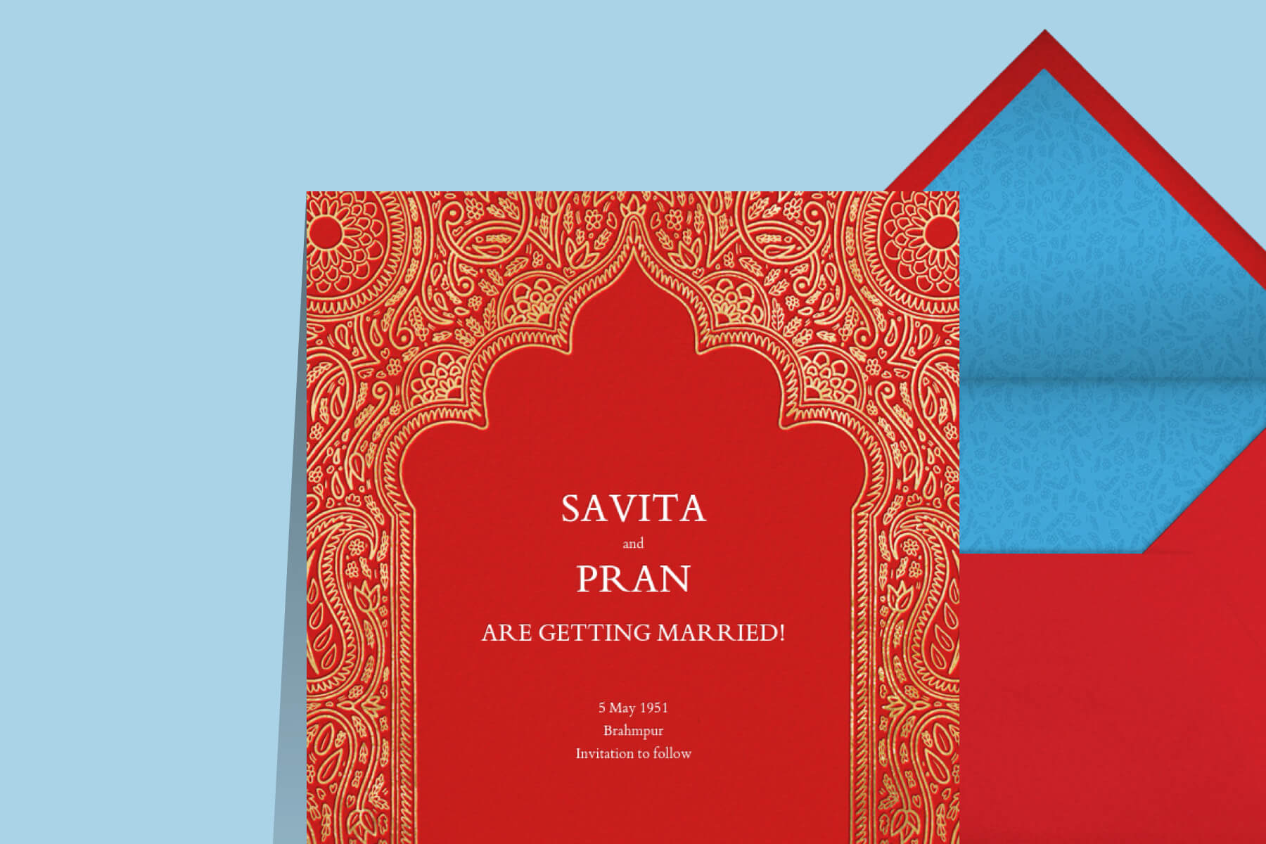 Indian wedding invitation Paperless Post