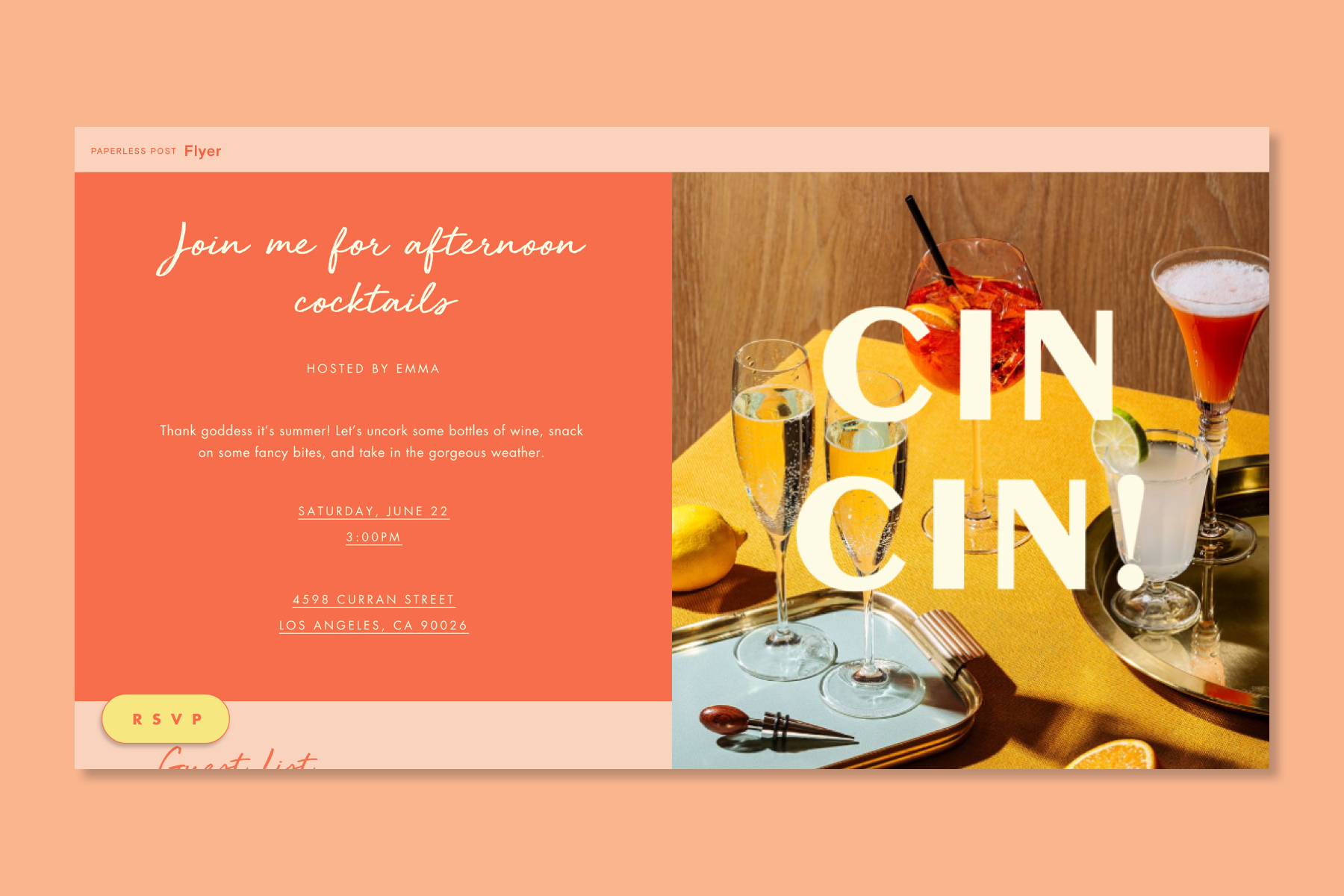 cocktail party invitation templates