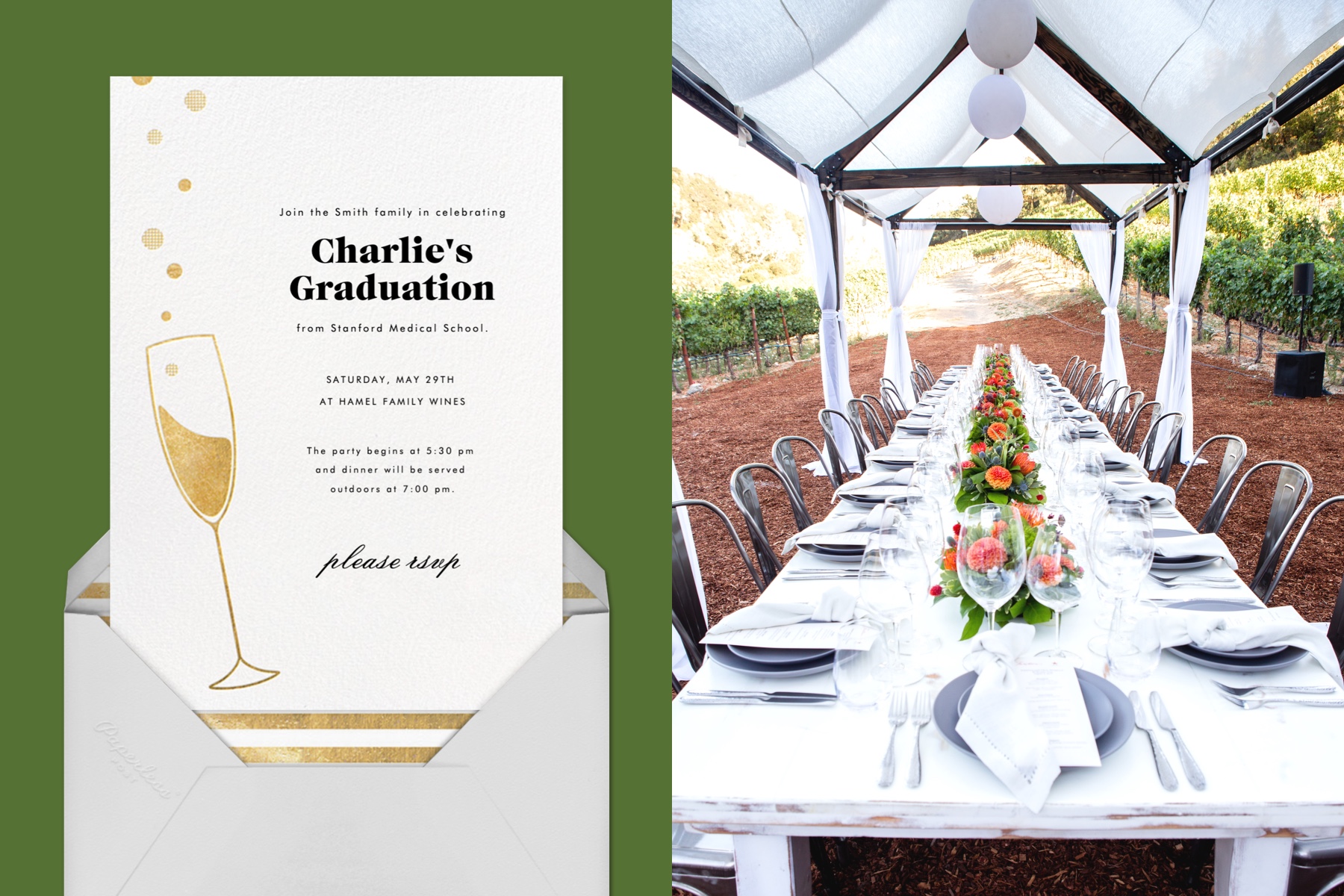 Outdoor graduation party ideas