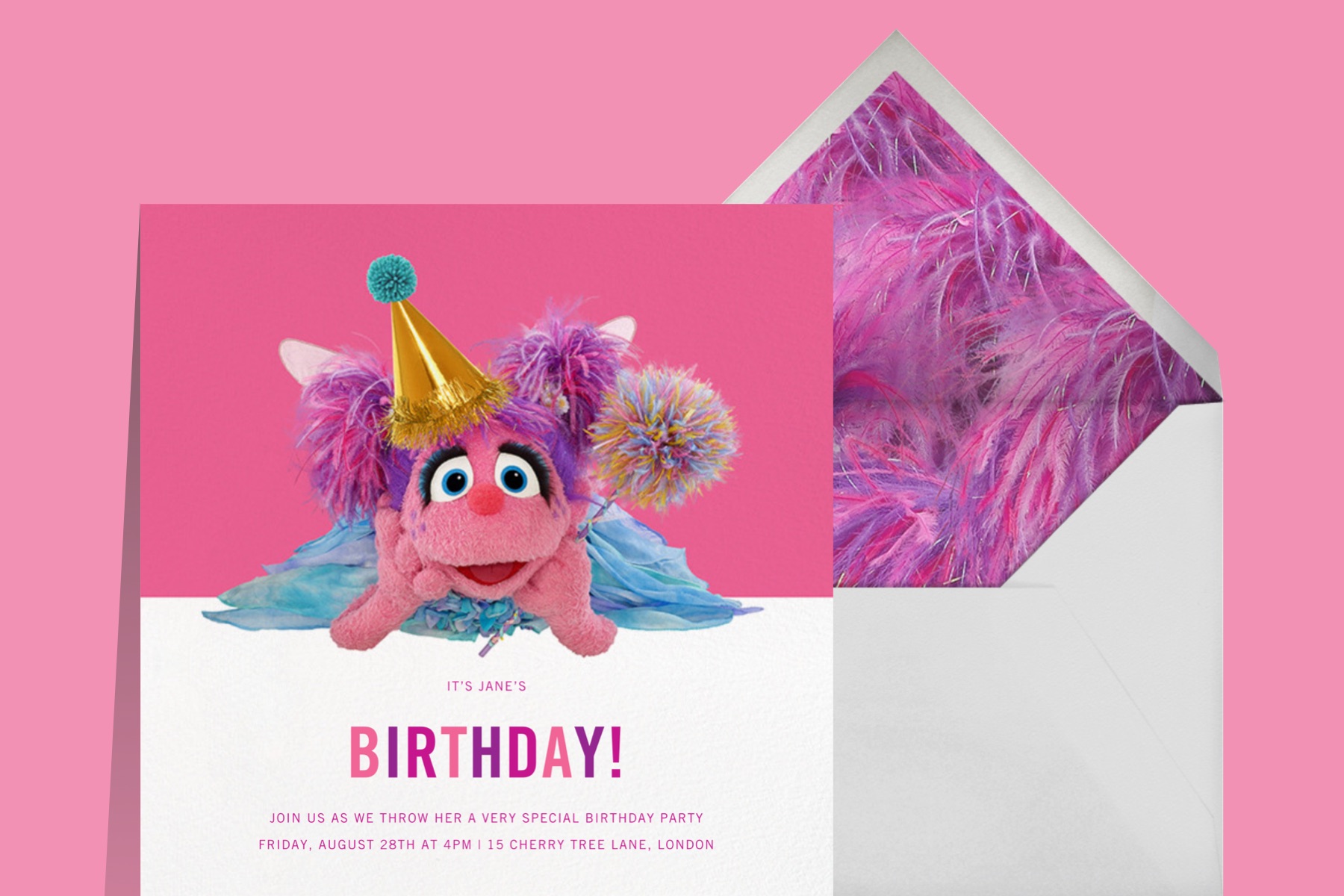sesame street 1st birthday invitations