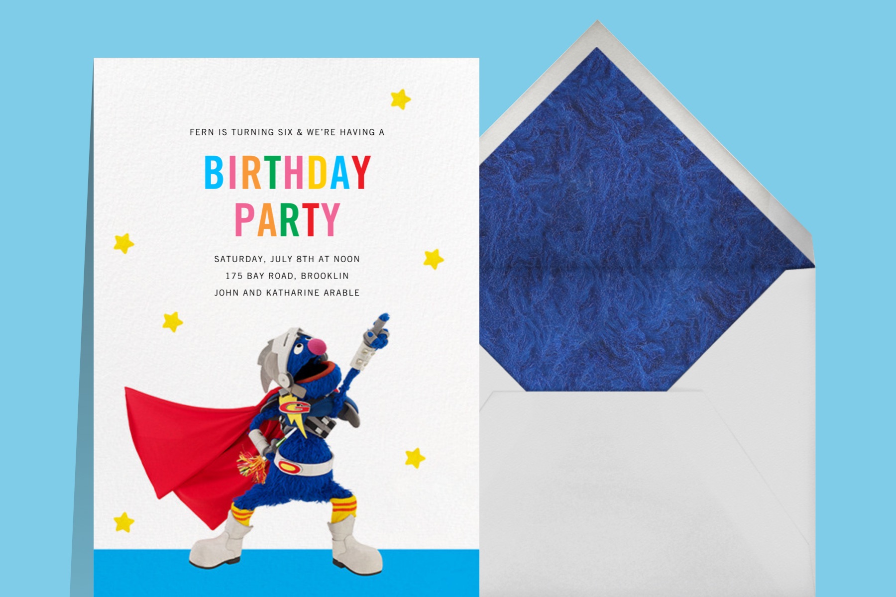 sesame street 1st birthday invitations