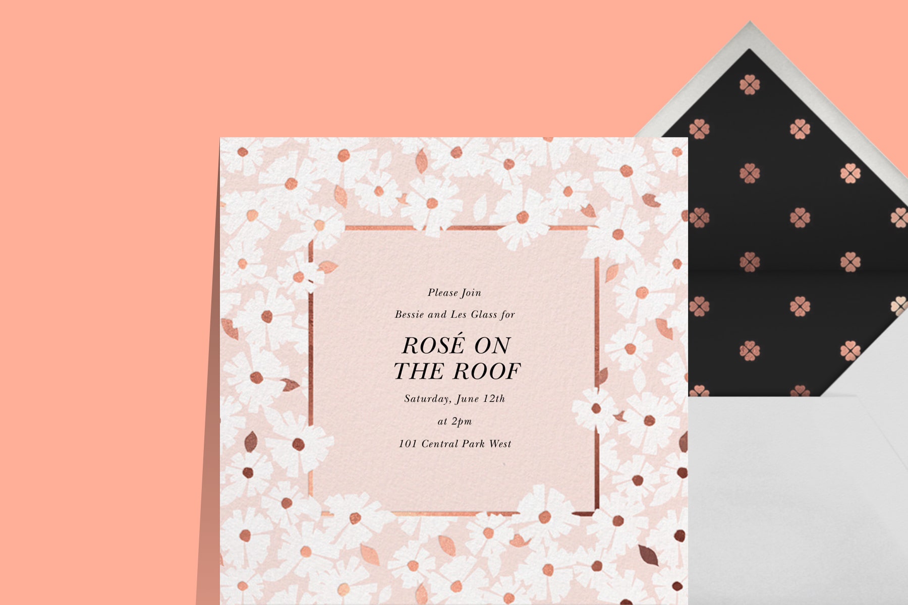 Floral invitations