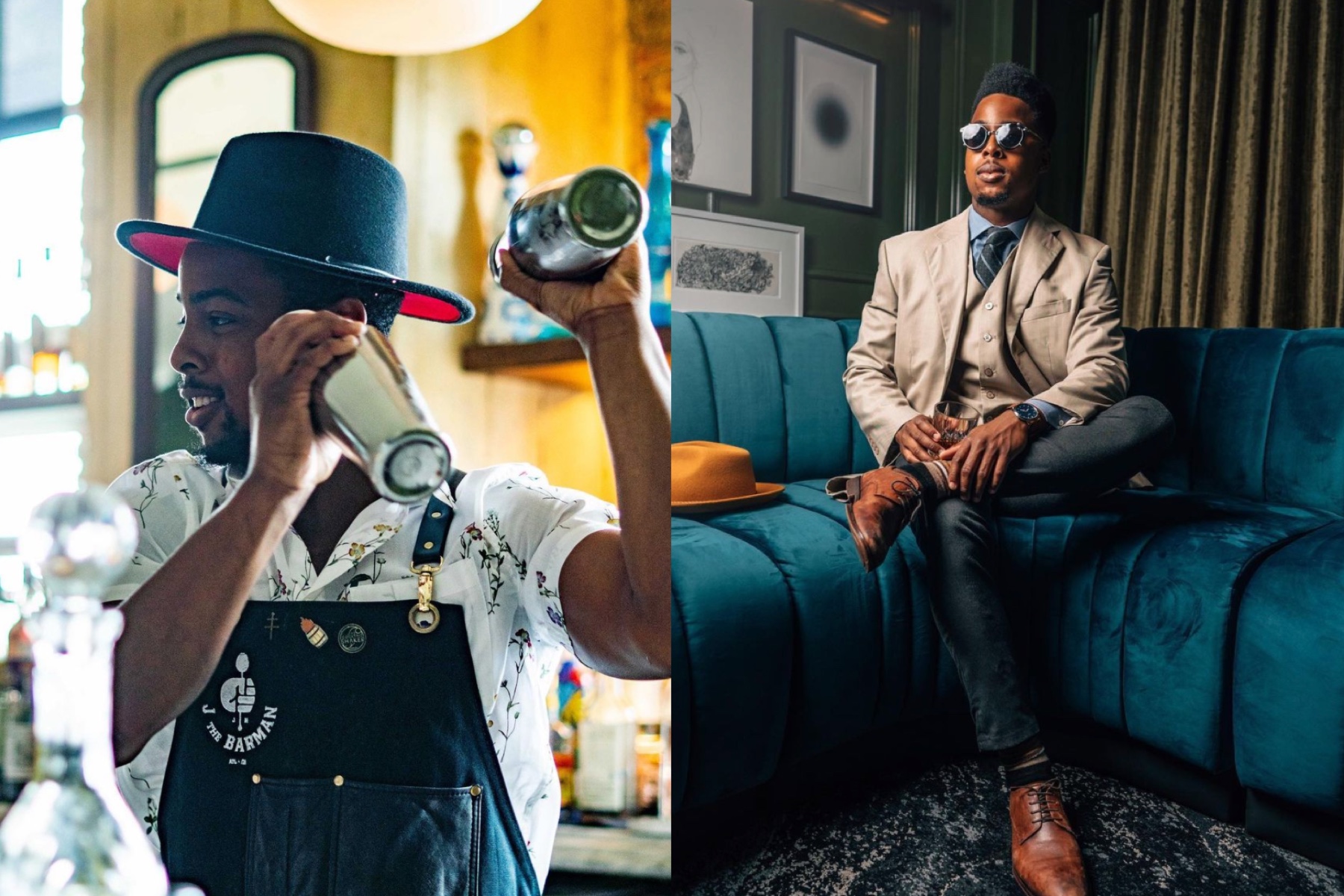 Two photos of Jarret Holborough